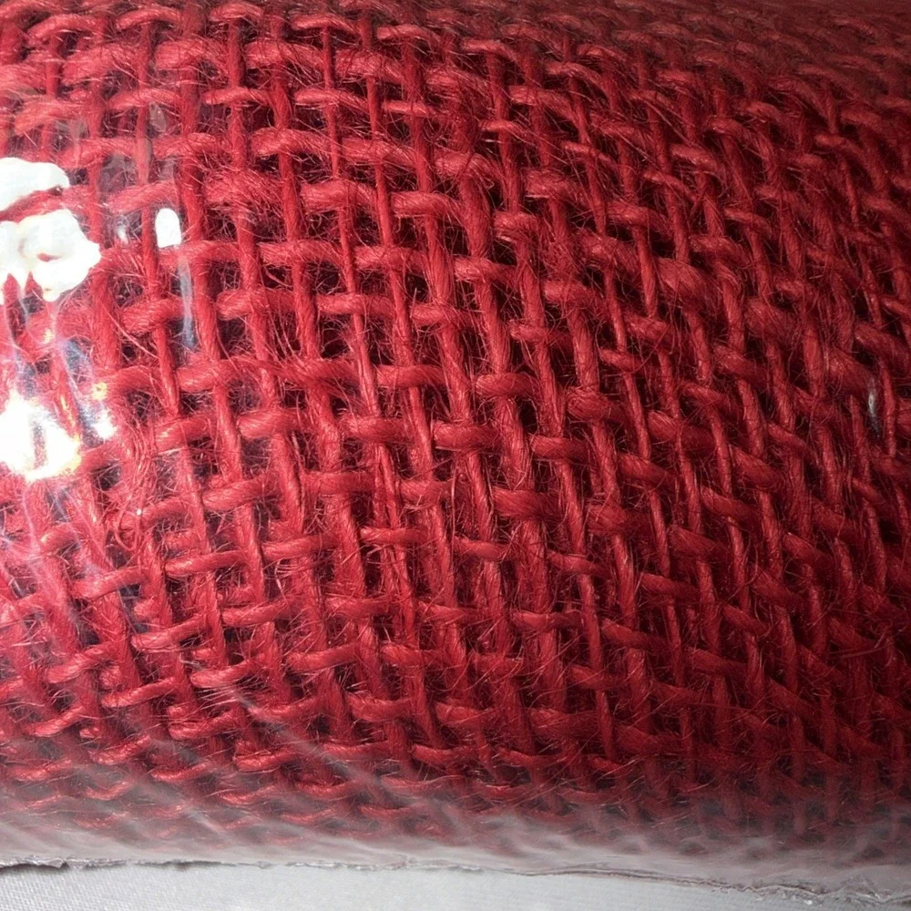 NEW Hobby Lobby Red Burlap Spool 6 in. x 5yd Wreaths Crafts‎ Sewing NIP 2014